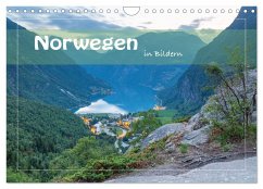 Norwegen in Bildern (Wandkalender 2024 DIN A4 quer), CALVENDO Monatskalender
