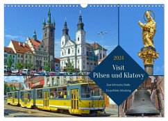 Visit Pilsen & Klatovy - Zwei böhmische Städte - Ein perfekter Urlaubstag (Wandkalender 2024 DIN A3 quer), CALVENDO Monatskalender