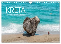 Kreta - Die schönsten Strände (Wandkalender 2024 DIN A4 quer), CALVENDO Monatskalender