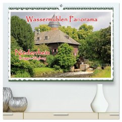 Wassermühlen Panorama Niederrhein Brüggen-Wegberg (hochwertiger Premium Wandkalender 2024 DIN A2 quer), Kunstdruck in Hochglanz