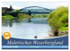 Malerisches Weserbergland - Beverungen (Wandkalender 2024 DIN A2 quer), CALVENDO Monatskalender