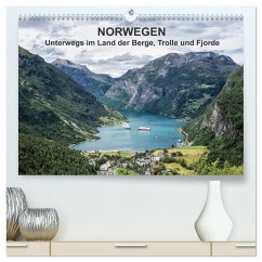 Norwegen - Unterwegs im Land der Berge, Trolle und Fjorde (hochwertiger Premium Wandkalender 2024 DIN A2 quer), Kunstdruck in Hochglanz