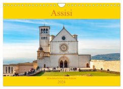 Assisi - Mittelalterliches Herz Italiens (Wandkalender 2024 DIN A4 quer), CALVENDO Monatskalender