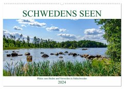 Schwedens Seen (Wandkalender 2024 DIN A2 quer), CALVENDO Monatskalender
