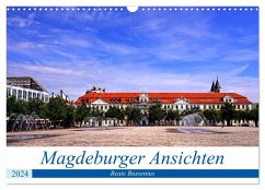 Magdeburger Ansichten (Wandkalender 2024 DIN A3 quer), CALVENDO Monatskalender