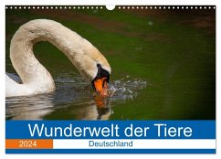 Wunderwelt der Tiere - Deutschland (Wandkalender 2024 DIN A3 quer), CALVENDO Monatskalender
