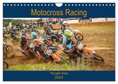 Motocross Racing - The gate drops (Wandkalender 2024 DIN A4 quer), CALVENDO Monatskalender