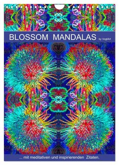 Blossom Mandalas by VogtArt (Wandkalender 2024 DIN A4 hoch), CALVENDO Monatskalender