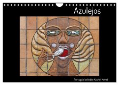 Azulejos - Portugals beliebte Kachel Kunst (Wandkalender 2024 DIN A4 quer), CALVENDO Monatskalender