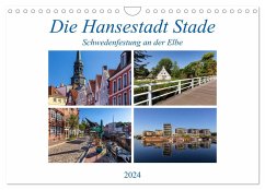 Die Hansestadt Stade - Schwedenfestung an der Elbe (Wandkalender 2024 DIN A4 quer), CALVENDO Monatskalender