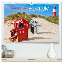 Meine Insel Borkum (hochwertiger Premium Wandkalender 2024 DIN A2 quer), Kunstdruck in Hochglanz