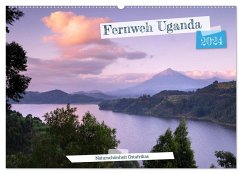 Fernweh Uganda - Naturschönheit Ostafrikas (Wandkalender 2024 DIN A2 quer), CALVENDO Monatskalender