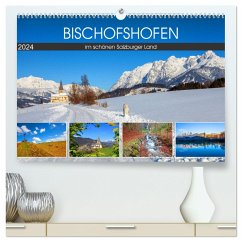 Bischofshofen im schönen Salzburger Land (hochwertiger Premium Wandkalender 2024 DIN A2 quer), Kunstdruck in Hochglanz