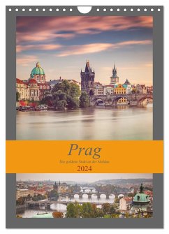 Prag - Die goldene Stadt an der Moldau (Wandkalender 2024 DIN A4 hoch), CALVENDO Monatskalender