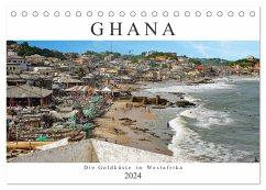 Ghana - Die Goldküste in Westafrika (Tischkalender 2024 DIN A5 quer), CALVENDO Monatskalender