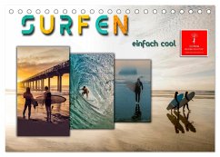 Surfen - einfach cool (Tischkalender 2024 DIN A5 quer), CALVENDO Monatskalender - Roder, Peter