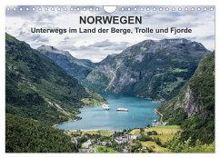 Norwegen - Unterwegs im Land der Berge, Trolle und Fjorde (Wandkalender 2024 DIN A4 quer), CALVENDO Monatskalender - Ködder, Rico