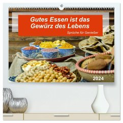 Gutes Essen ist das Gewürz des Lebens (hochwertiger Premium Wandkalender 2024 DIN A2 quer), Kunstdruck in Hochglanz - Waurick, Kerstin