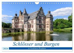 Schlösser und Burgen in NRW (Wandkalender 2024 DIN A4 quer), CALVENDO Monatskalender