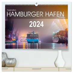 Faszination Hamburger Hafen (hochwertiger Premium Wandkalender 2024 DIN A2 quer), Kunstdruck in Hochglanz - Kai-Uwe Klauß, kuk-foto