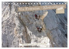 Via Ferratas - Klettersteige (Tischkalender 2024 DIN A5 quer), CALVENDO Monatskalender - Esser, Barbara