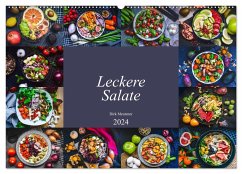Leckere Salate (Wandkalender 2024 DIN A2 quer), CALVENDO Monatskalender