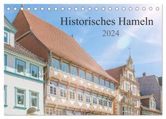 Historisches Hameln (Tischkalender 2024 DIN A5 quer), CALVENDO Monatskalender