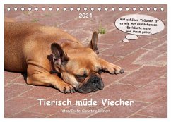 Tierisch müde Viecher (Tischkalender 2024 DIN A5 quer), CALVENDO Monatskalender