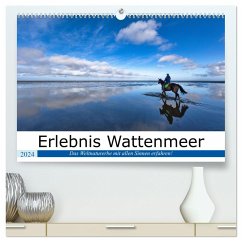 Erlebnis Wattenmeer (hochwertiger Premium Wandkalender 2024 DIN A2 quer), Kunstdruck in Hochglanz