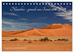 Namibia - gemalt aus Sand und Wind (Tischkalender 2024 DIN A5 quer), CALVENDO Monatskalender