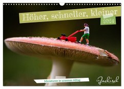 Höher, schneller, kleiner - Miniaturen in unserem Alltag (Wandkalender 2024 DIN A3 quer), CALVENDO Monatskalender