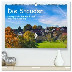 Die Stauden, Naturpark in den westlichen Wälder Augsburgs (hochwertiger Premium Wandkalender 2024 DIN A2 quer), Kunstdruck in Hochglanz