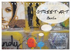Street-Art Berlin (Tischkalender 2024 DIN A5 quer), CALVENDO Monatskalender