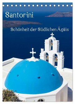 Santorini - Schönheit der Südlichen Ägäis (Tischkalender 2024 DIN A5 hoch), CALVENDO Monatskalender