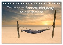 Traumhafte Sonnenuntergänge an der Nordsee (Tischkalender 2024 DIN A5 quer), CALVENDO Monatskalender