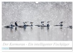 Der Kormoran - Ein intelligenter Fischjäger (Wandkalender 2024 DIN A3 quer), CALVENDO Monatskalender