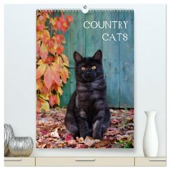COUNTRY CATS (hochwertiger Premium Wandkalender 2024 DIN A2 hoch), Kunstdruck in Hochglanz