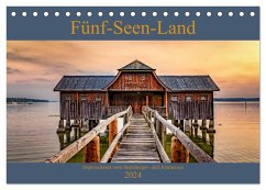 Fünf-Seen-Land (Tischkalender 2024 DIN A5 quer), CALVENDO Monatskalender - Marufke, Thomas