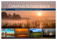 Osterholz-Scharmbeck, Natur-Impressionen aus dem Teufelsmoor (Tischkalender 2024 DIN A5 quer), CALVENDO Monatskalender - Adam, Ulrike