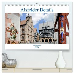 Alsfelder Details - eine Hommage (hochwertiger Premium Wandkalender 2024 DIN A2 quer), Kunstdruck in Hochglanz