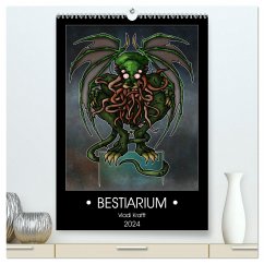 Bestiarium Vladi Krafft (hochwertiger Premium Wandkalender 2024 DIN A2 hoch), Kunstdruck in Hochglanz
