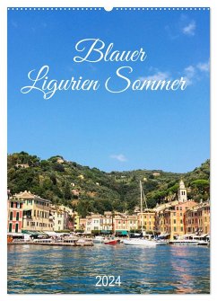 Blauer Ligurien Sommer (Wandkalender 2024 DIN A2 hoch), CALVENDO Monatskalender