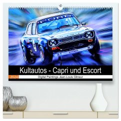 Kultautos - Capri und Escort (hochwertiger Premium Wandkalender 2024 DIN A2 quer), Kunstdruck in Hochglanz