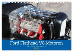 Ford Flathead V8 Motoren (Wandkalender 2024 DIN A3 quer), CALVENDO Monatskalender