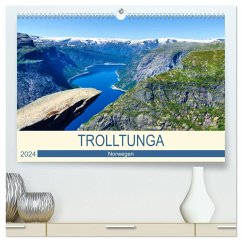 Trolltunga (hochwertiger Premium Wandkalender 2024 DIN A2 quer), Kunstdruck in Hochglanz