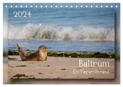 Baltrum - Ein Tag am Strand (Tischkalender 2024 DIN A5 quer), CALVENDO Monatskalender