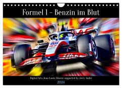 Formel 1 - Benzin im Blut (Wandkalender 2024 DIN A4 quer), CALVENDO Monatskalender