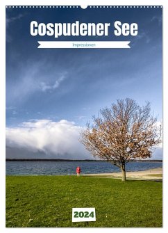 Cospudener See (Wandkalender 2024 DIN A2 hoch), CALVENDO Monatskalender