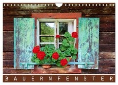 Bauernfenster (Wandkalender 2024 DIN A4 quer), CALVENDO Monatskalender
