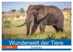 Wunderwelt der Tiere - Südafrika (Tischkalender 2024 DIN A5 quer), CALVENDO Monatskalender